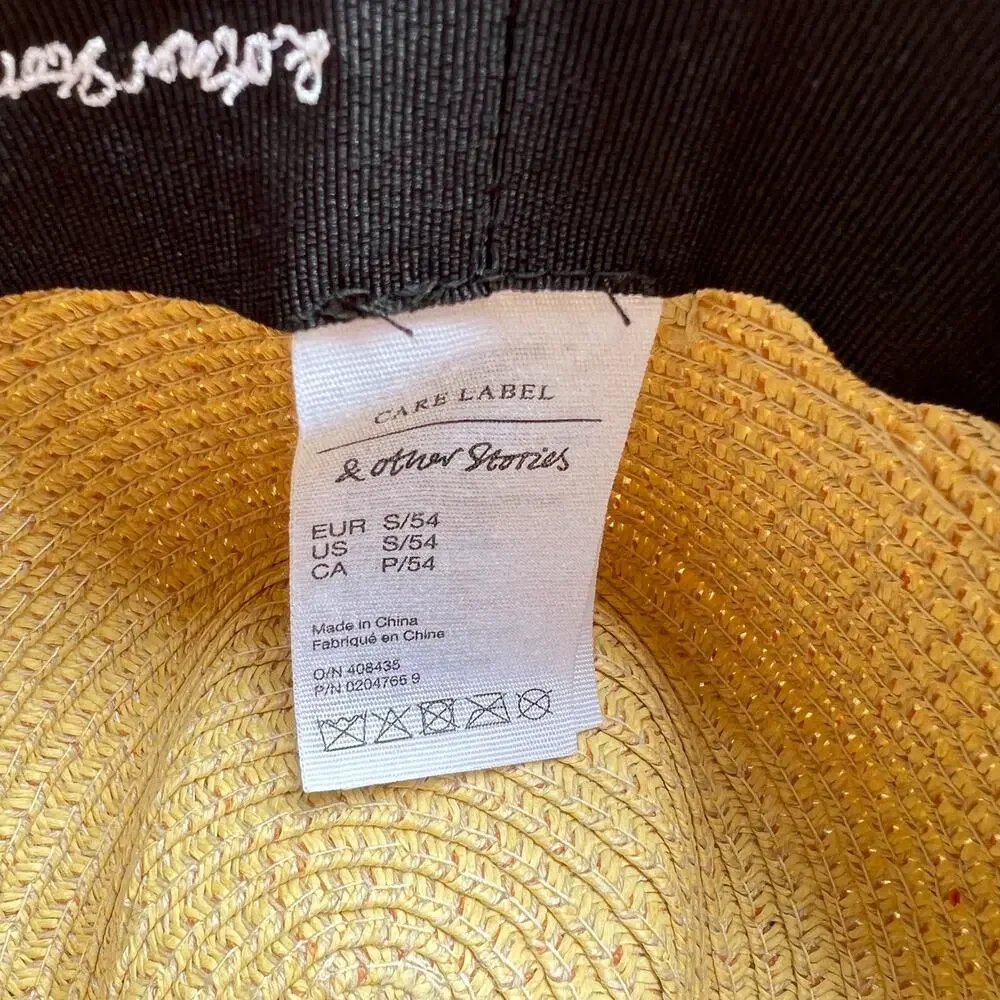 & Other Stories Color Block Straw Hat